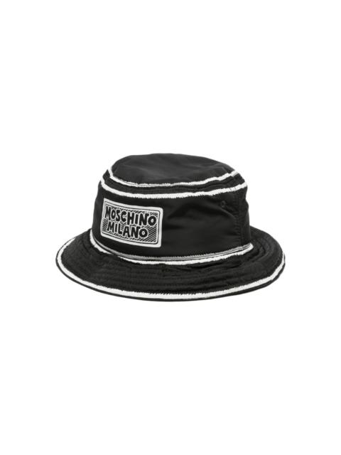 Moschino logo-print bucket hat