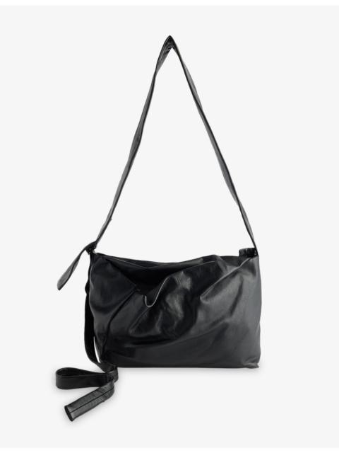 Yohji Yamamoto Puff Leather Crossbody Bag