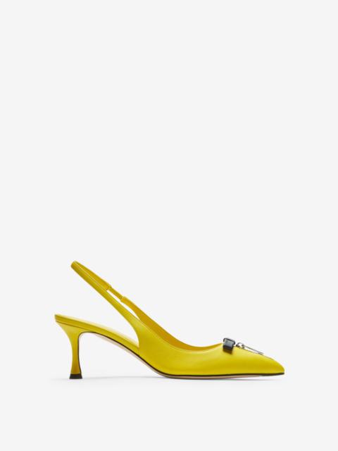 N°21 ZIP-DETAIL SLINGBACK PUMPS