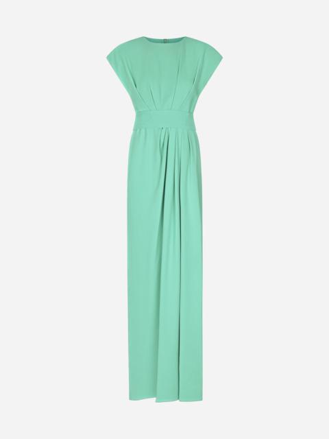 Dolce & Gabbana Long cady dress with slit