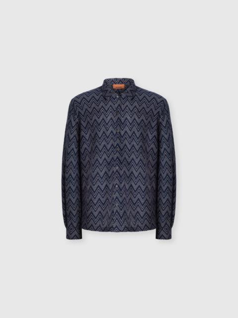 Missoni Cashmere zig zag shirt