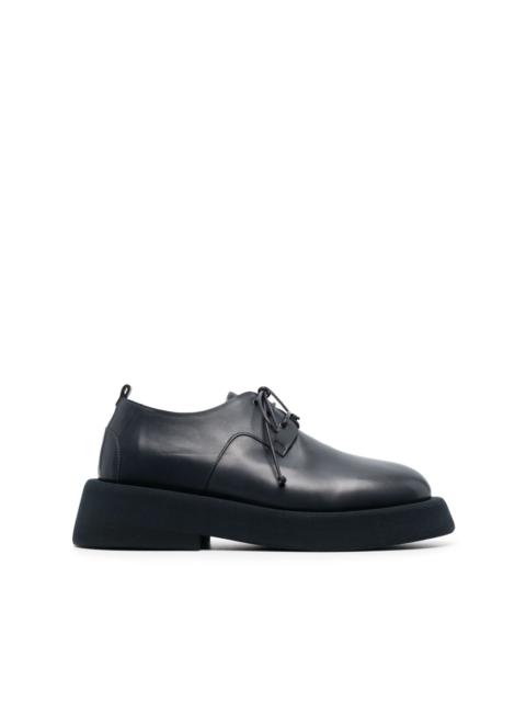 leather lace-up derby shoes