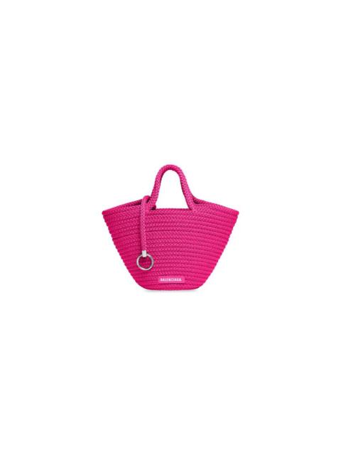 Women's Ibiza Small Basket With Strap in Pink