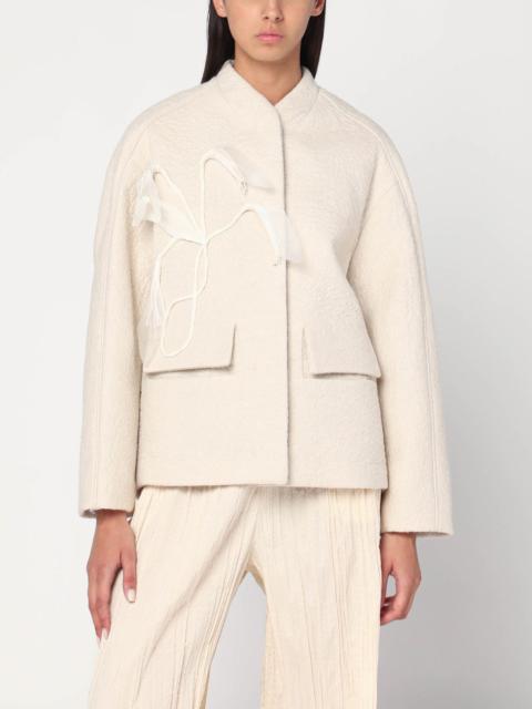 MKDT STUDIO Jacket in boiled wool écru