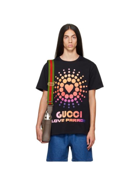 GUCCI Black 'Love Parade' T-Shirt