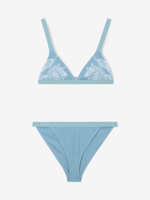 Burberry EKD Stretch Nylon Triangle Bikini