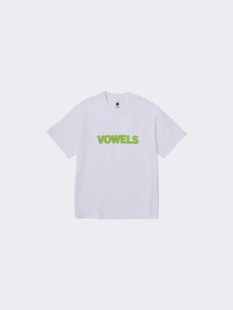 vowels Blur Tee White