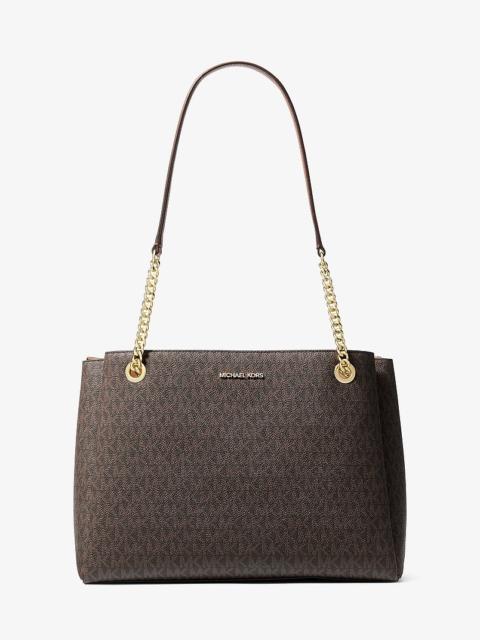 MICHAEL KORS Soho Medium Signature Logo Tote Bag