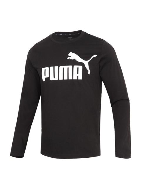 PUMA Big Logo Fleece Crew Neck Sweater 'Black' 532561-01