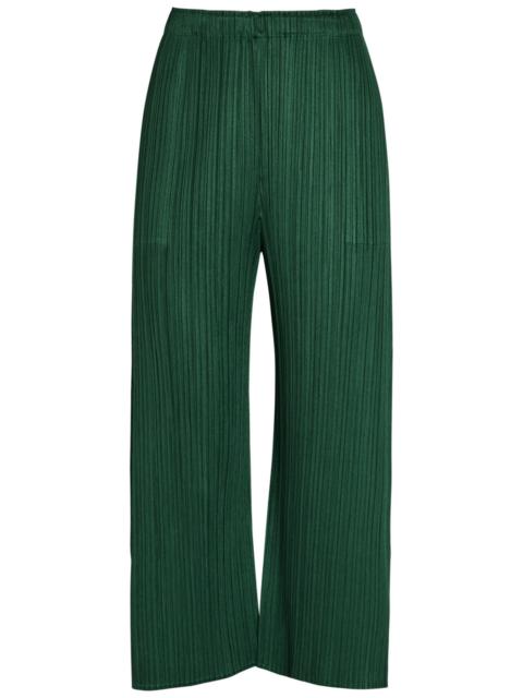 Pleats Please Issey Miyake Pleats Please Issey Miyake Pleated Wide-leg Woven Trousers