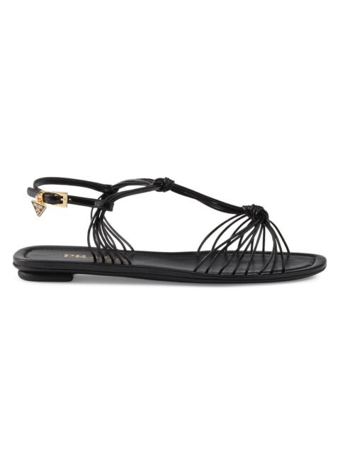 Prada Women's Patent Leather Sandals - Black
