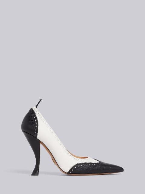 Thom Browne BROGUED LONG POINT PUMP