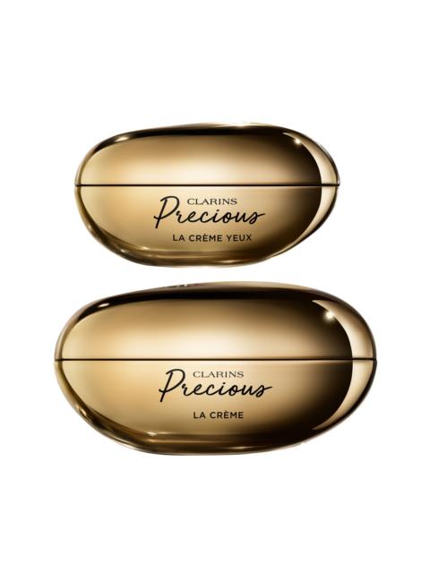 CLARINS Precious Duo | Luxury Anti-Aging Face & Eye Creams | Targets Wrinkles, Puffiness & Dark Circles