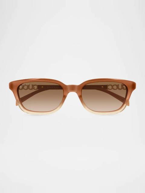 GUCCI 53MM Rectangular Sunglasses