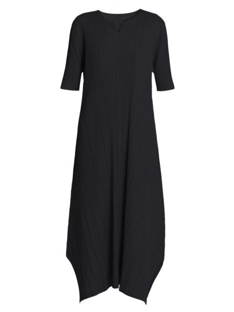 Pleats Please Issey Miyake Women's Mellow Pleats Balloon Midi-Dress - Black