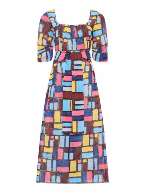 GABRIELA HEARST Payden Dress in Aurora Multi Printed Silk