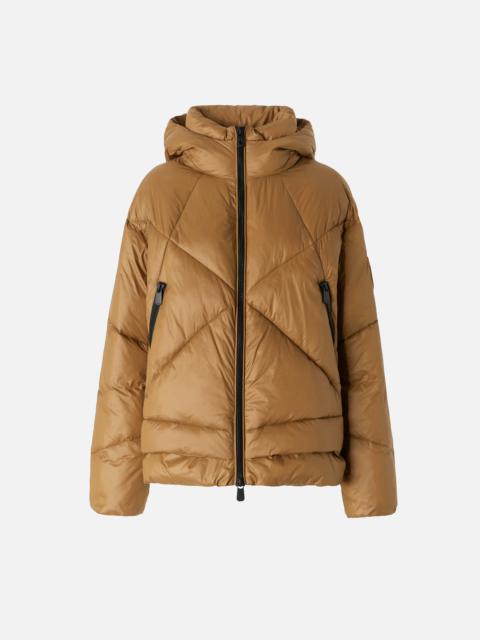 PINKO TECHNICAL CANVAS PADDED PUFFER WITH HOOD