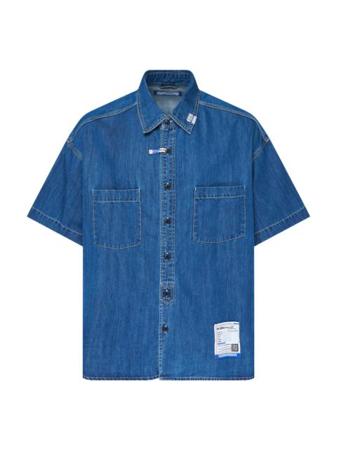 Maison MIHARAYASUHIRO Cotton Tencel Denim Short Sleeve Work Shirt