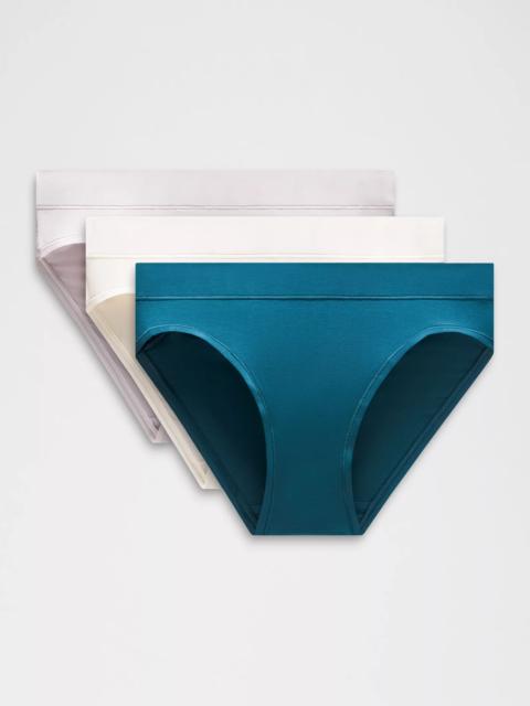 lululemon UnderEase Mid-Rise Bikini Underwear *3 Pack