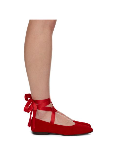 BODE Red Musette Ballerina Flats