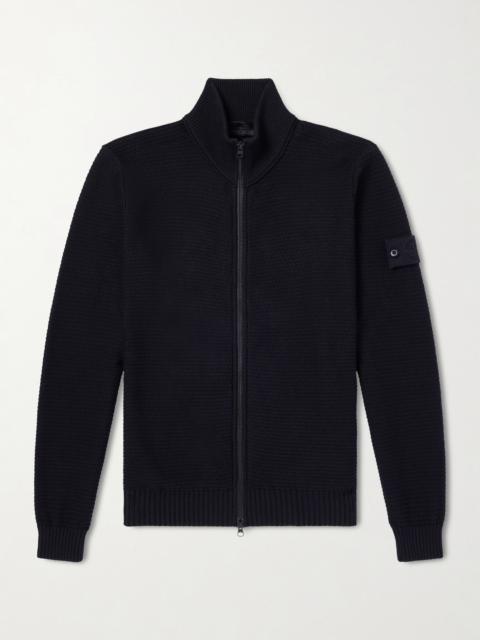 Stone Island STONE ISLAND GHOST Cotton and Cashmere-Blend Zip-Up Cardigan