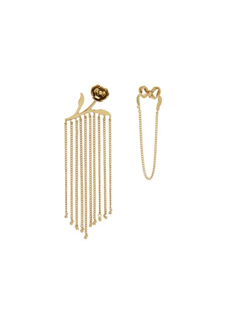 ALÉMAIS Django Rose & Bow Fringed Earrings
