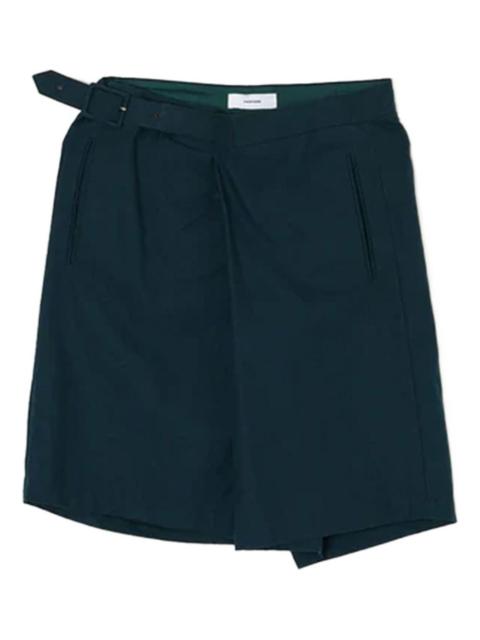 FACETASM belted asymmetrical shorts