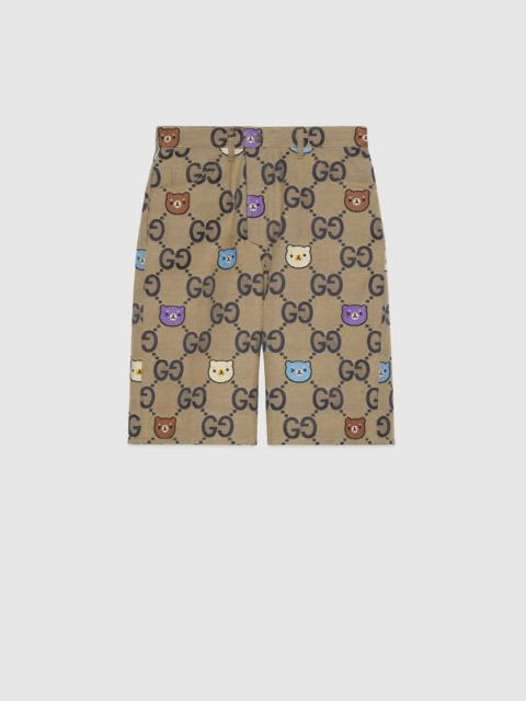 GUCCI Reversible denim shorts