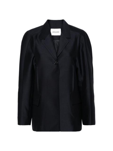 LOW CLASSIC dart-detailing single-breasted blazer