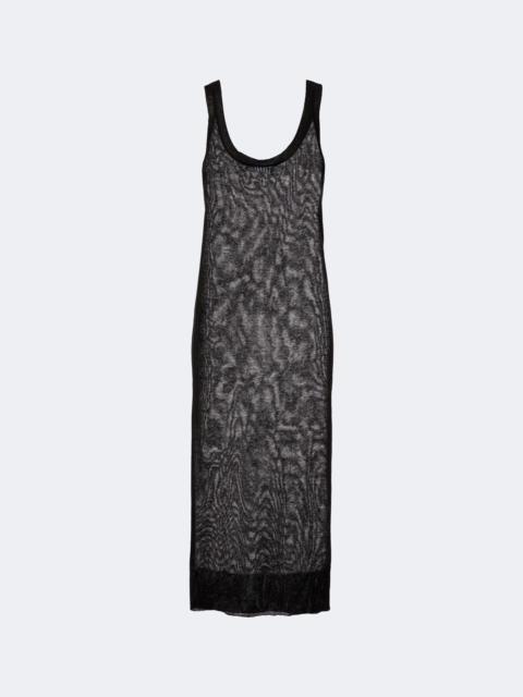 Alaïa Semi-sheer linen and silk midi dress