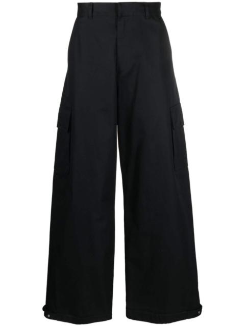 Off-White wide-leg cotton trousers