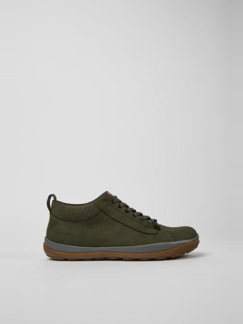 CAMPER Peu Pista Green nubuck shoes for men