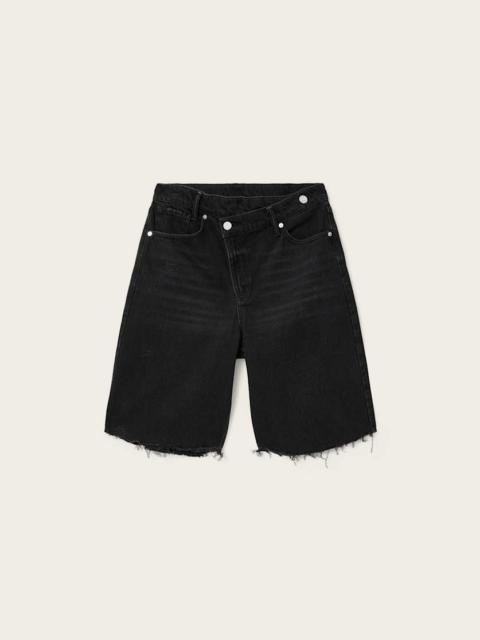 ALLSAINTS AKI CROSSOVER WIDE LEG SHORTS