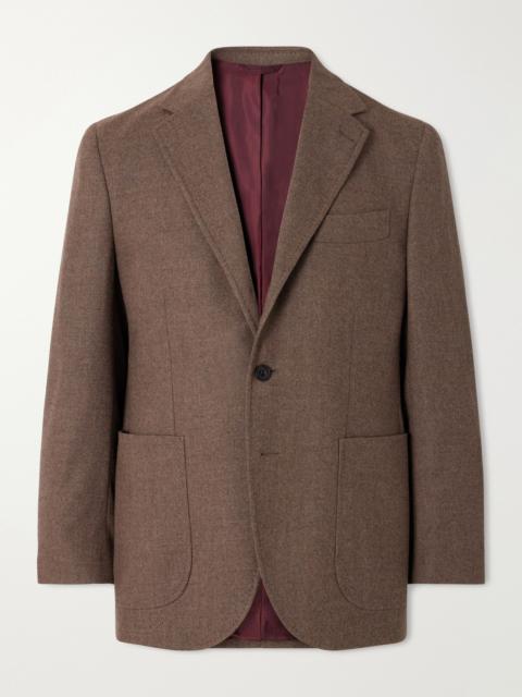 RUBINACCI Virgin Wool-Flannel Suit Jacket