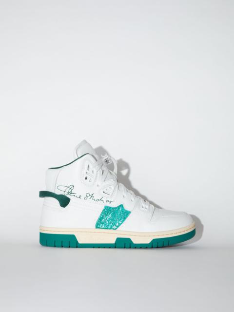 Acne Studios High top sneakers - White/green