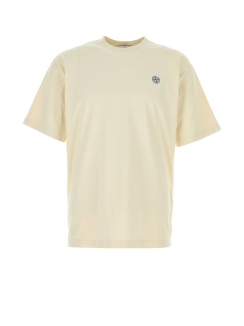 Stone Island Cream cotton t-shirt
