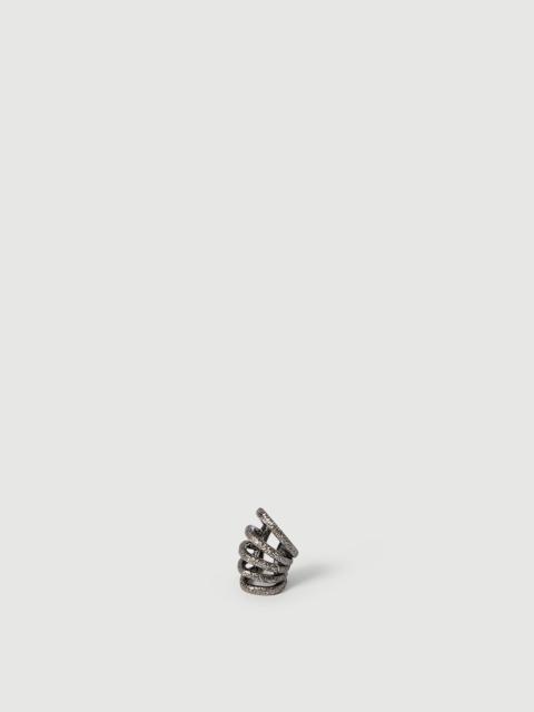 Brunello Cucinelli Sterling Silver shimmer ear cuff