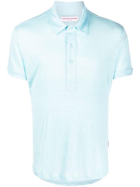 ORLEBAR BROWN button-placket detail polo shirt