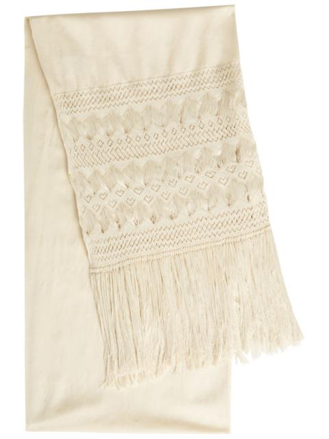 HEIRLOME Heirlome Rebozo by Arturo Estrada Fringed Silk Shawl