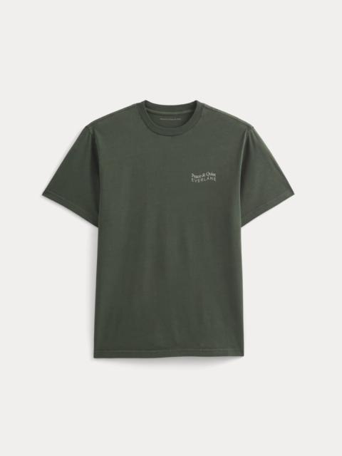 EVERLANE EVERLANE X PEACE & QUIET GRAPHIC LOGO TEE