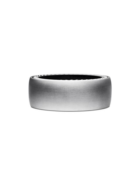 DAVID YURMAN Men's Streamline Band Ring in Grey Titanium, 9MM - Grey