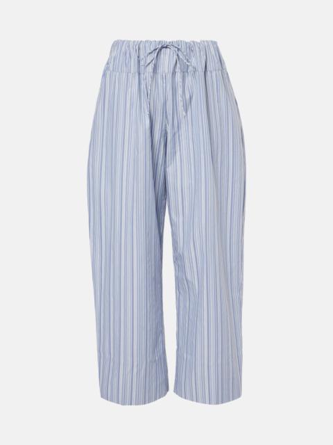 FAITHFULL Vieu Relaxed striped cotton poplin pants