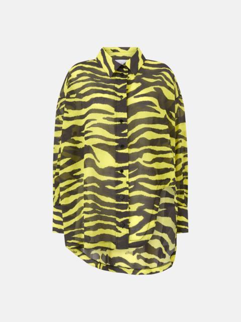 THE ATTICO BLACK AND YELLOW SHIRT