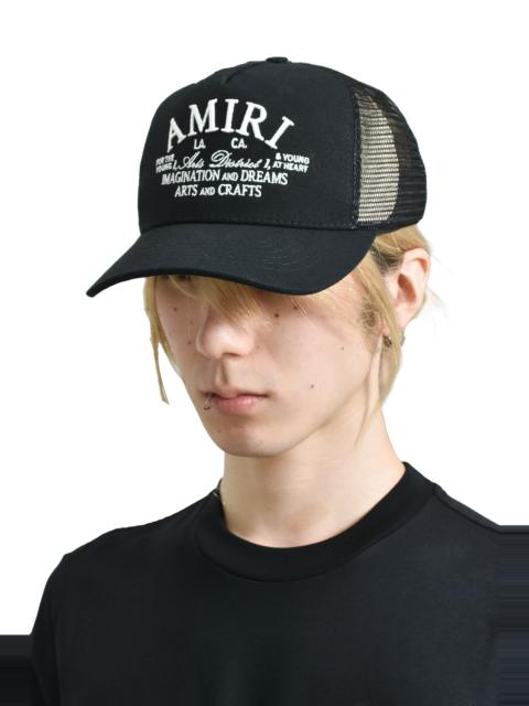 AMIRI ARTS DISTRICT TRUCKER HAT / BLK
