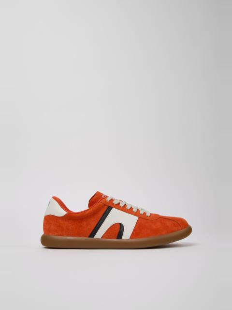 CAMPER Pelotas Soller Multicolor Nubuck and Leather Sneakers for Men.