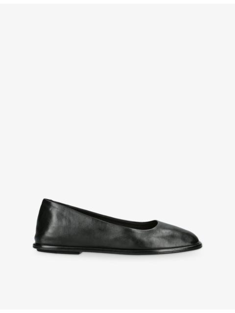 OFFICINE CREATIVE Clover Leather Ballet Flats