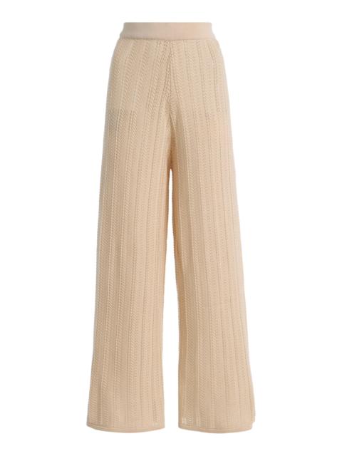 BAOBAB Clarissa Pleated Wide-Leg Pants white