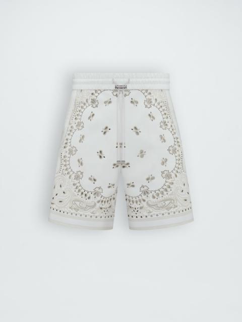 AMIRI LEATHER BANDANA SHORT