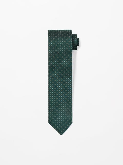 TIGER OF SWEDEN Trimaran Silk Tie
