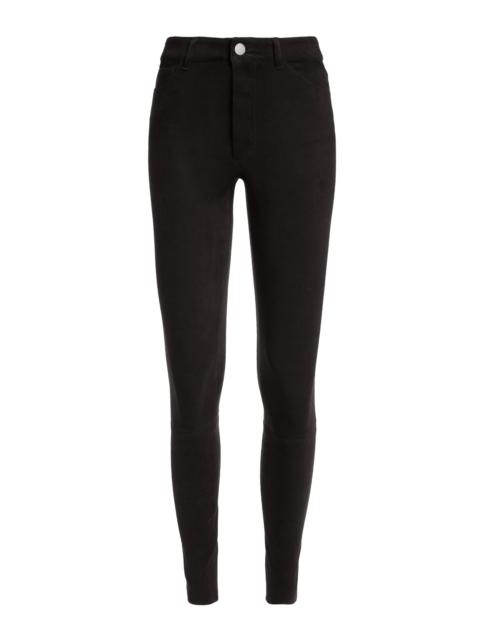 Alice + Olivia MIKAH SINGLE BUTTON SUEDE PANT